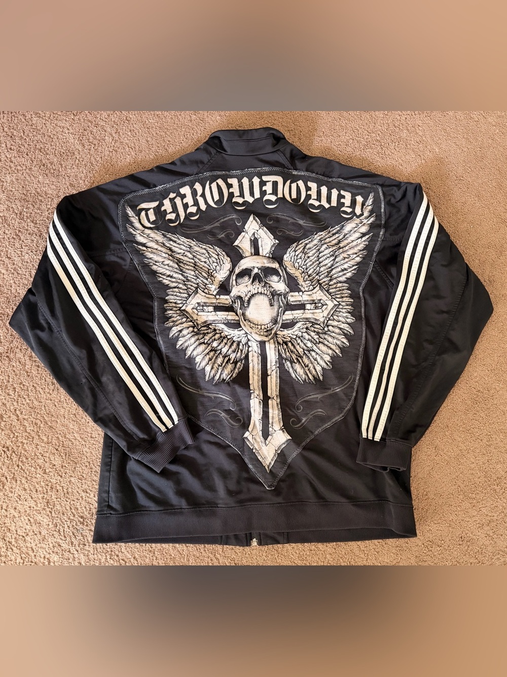 Y2k Throwdown X Adidas jacket Sz-Large